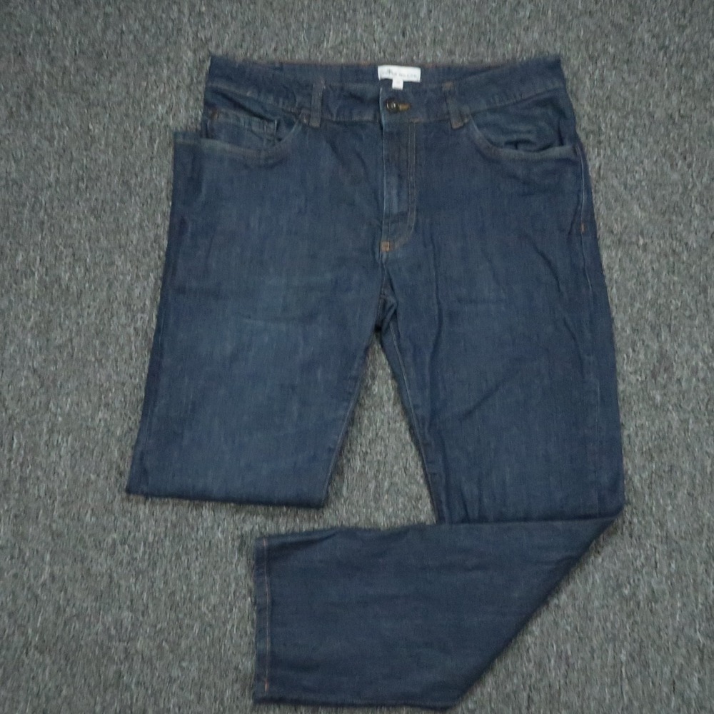 Peter Millar Jeans Mens 32x28 Blue Dark Wash Pilot Mill Stretch Denim 5 Pocket